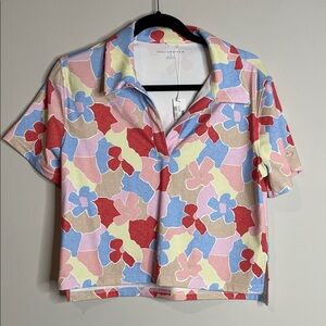 Travis Mathew | Women’s Crop Floral Polo Size Small NWT